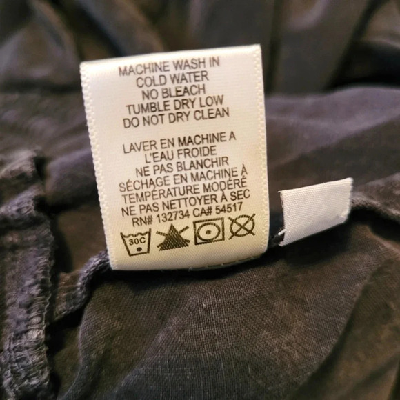 BELLA DAHL black wash Tencel Lyocell drawstring joggers athleisure gorpcore S - Picture 10 of 13